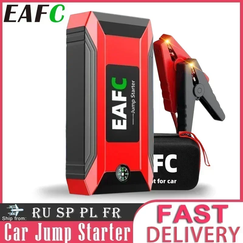 Car Jump Starter Jump Starter EAFC Car Jump Starter 1200A/600A Auto Booster Device Charger Battery Portable