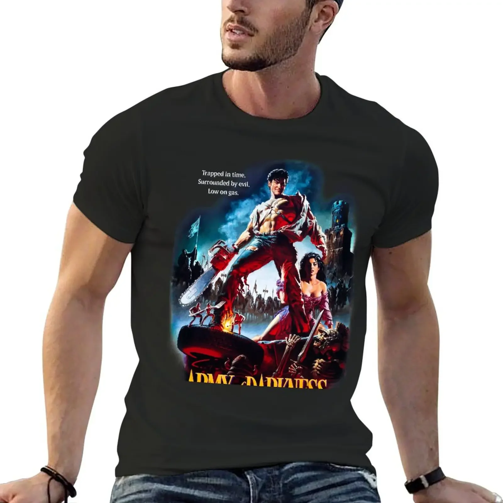 

army of darkness Essential T-shirt plain korean fashion summer top t shirt men