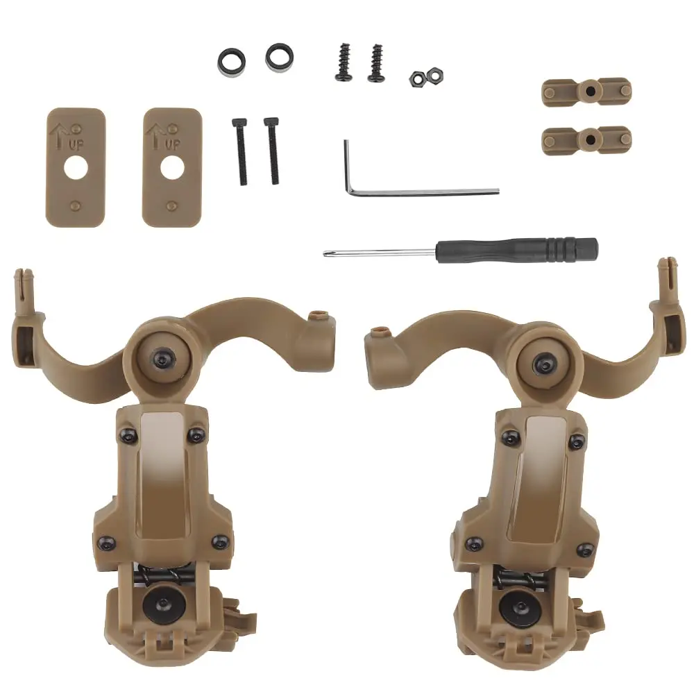 Tactical Headset Tactical Headset Bracket Tactical Helmet Accessories Tactical Helmet Adapter BOOIU Fast Helmet ARC Wendy Rail Adapter