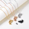 Fish Urn Cremation Necklace for Ashes Stainless Steel 4 colors Memorial Urn Necklace Keepsake Jewelry Gift Men Women 6
