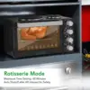 30 Quart Kitchen Convection Oven & 2 Burner Cooker - 1500 Watt Oven - 7 Cook Functions Rotisserie, Cook, Bake, Broil & 4