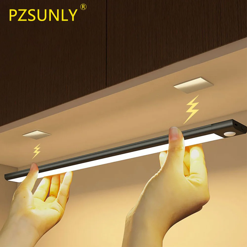 Luce LED per armadio, set da 4, sensore di pressione per porte Luce LED per armadio, set da 4, sensore di pressione per porte