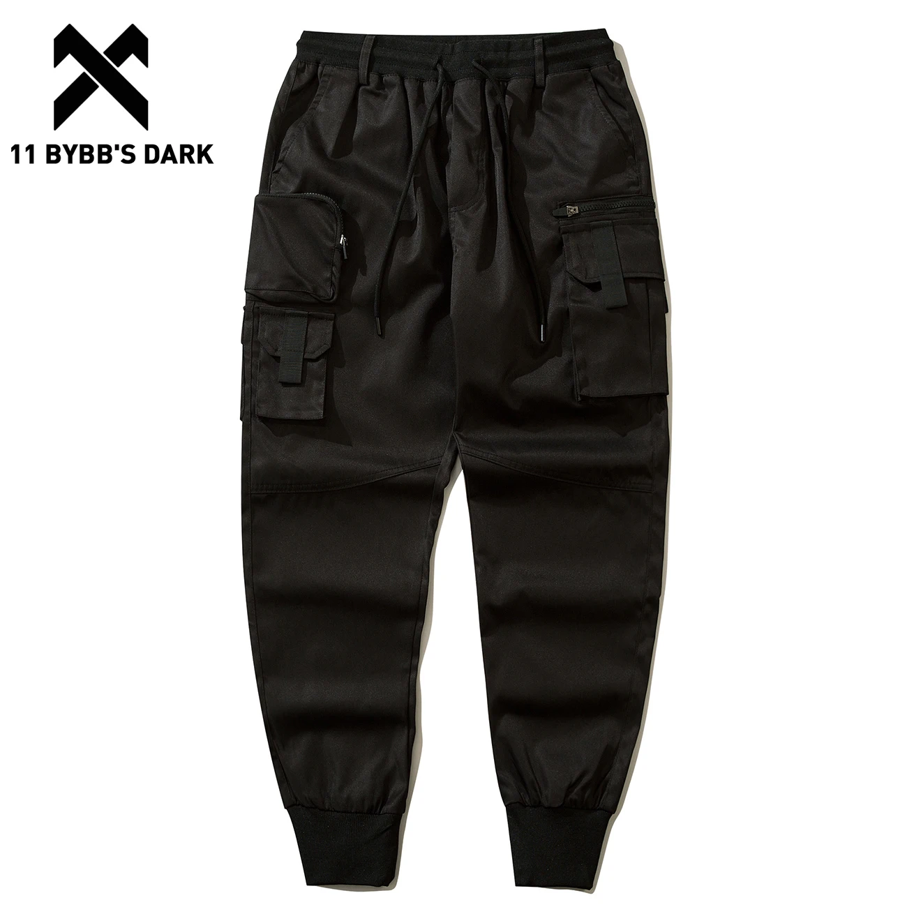 

11 BYBB'S DARK Black Drawstring Sport Joggers 2023 Tactical Cargo Pants Autumn Winter Outdoor Hip Hop Pants Men Women Trousers