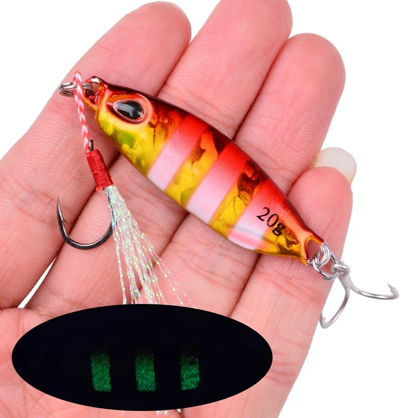 FJSC 6 Pièces Leurre De Pêche Gabarit en Métal Gabarit Lent Cuillère De Moulage en Métal 7G / 10G / 15G / 20G / 30G Appât Artificiel Au Large des Côtes Plomb