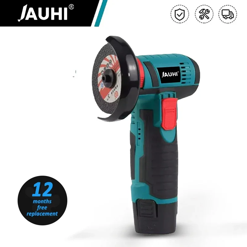 

12V 19500Rpm Mini Angle Grinder with Rechargeable Lithium Battery Cordless Polishing Machine Diamond Cutting with 2 Cutting Disc