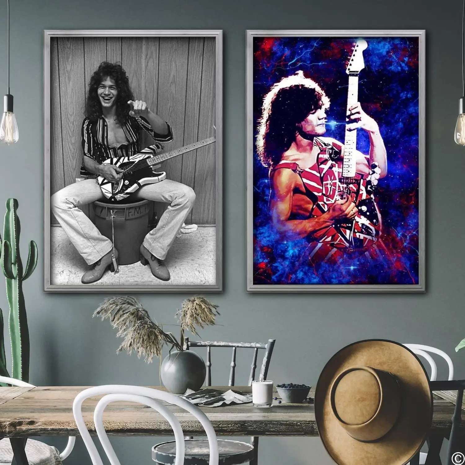 

van halen singer Decorative Canvas Posters Room Bar Cafe Decor Gift Print Art Wall Paintings