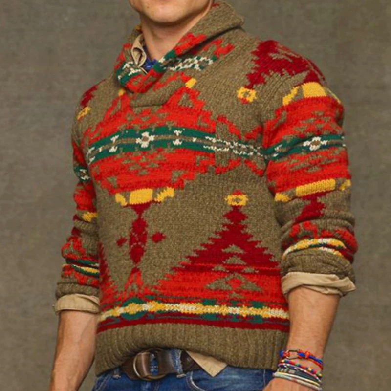 New autumn and winter men's knitwear men's long-sleeved pullover sweater