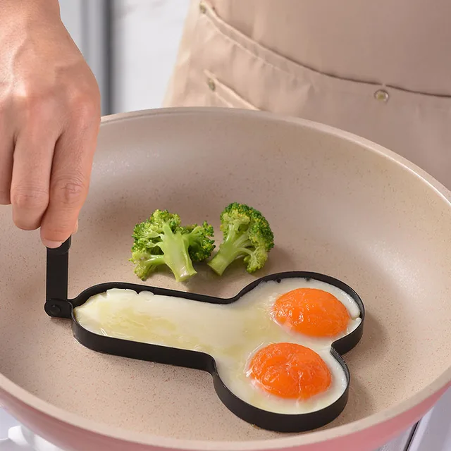 1pc Funny Eggs Fryer, Home Kitchen Spoof Omelette Fun Mold, Kitchen Gadgets