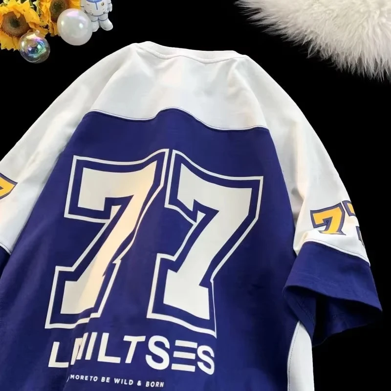 تي شيرت بأكمام قصيرة لكرة السلة برقبة دائرية للرجا...