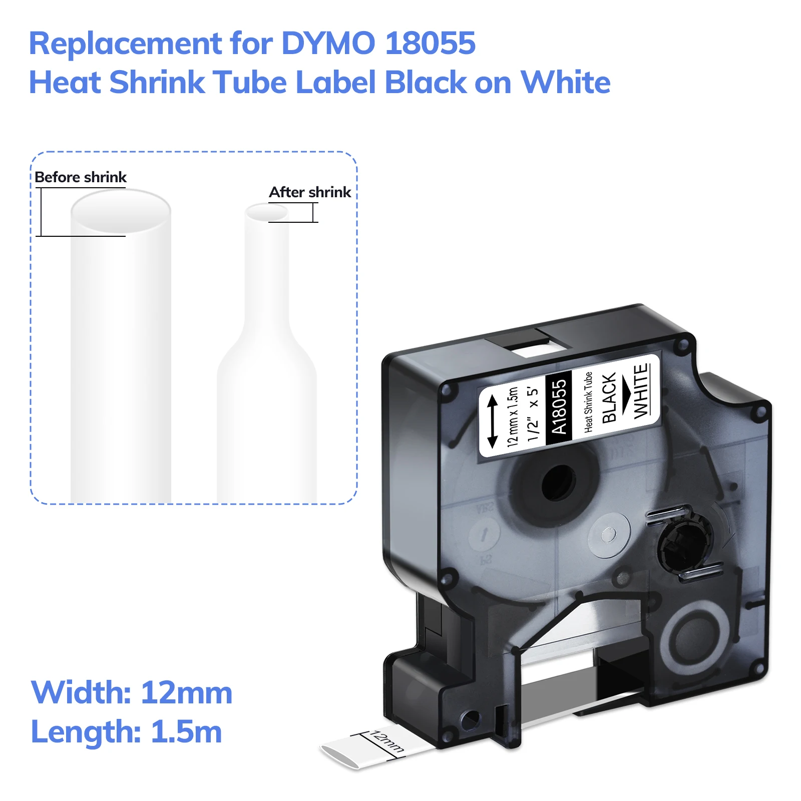 Rhino 5200 4200 Label Tape 1/2 Yellow Compatible With 18490