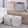 Portable fabric clothing storage box toy storage dust-proof clothing organization storage box finishing box 6