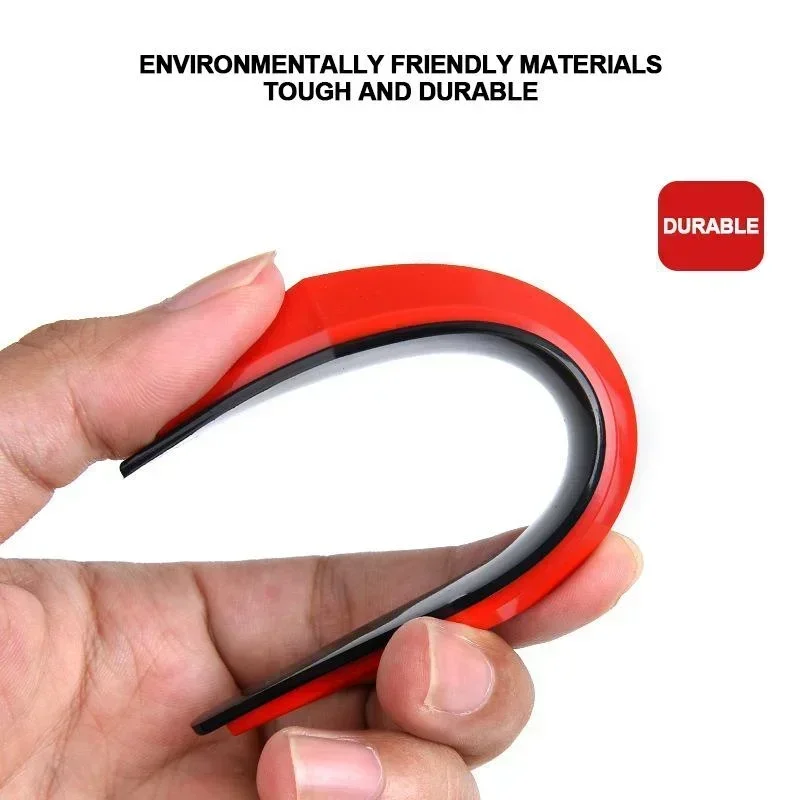 Stickers Car Door Protector Anti-collision Anti-scratch Strip Car Hood Decorative Strip 4Pcs/set car stickers car door stickers car reflective stickers car door protector car door anti collision strip car door edge protector car bumper protector car reflective tape sticker carbon fiber car stickers