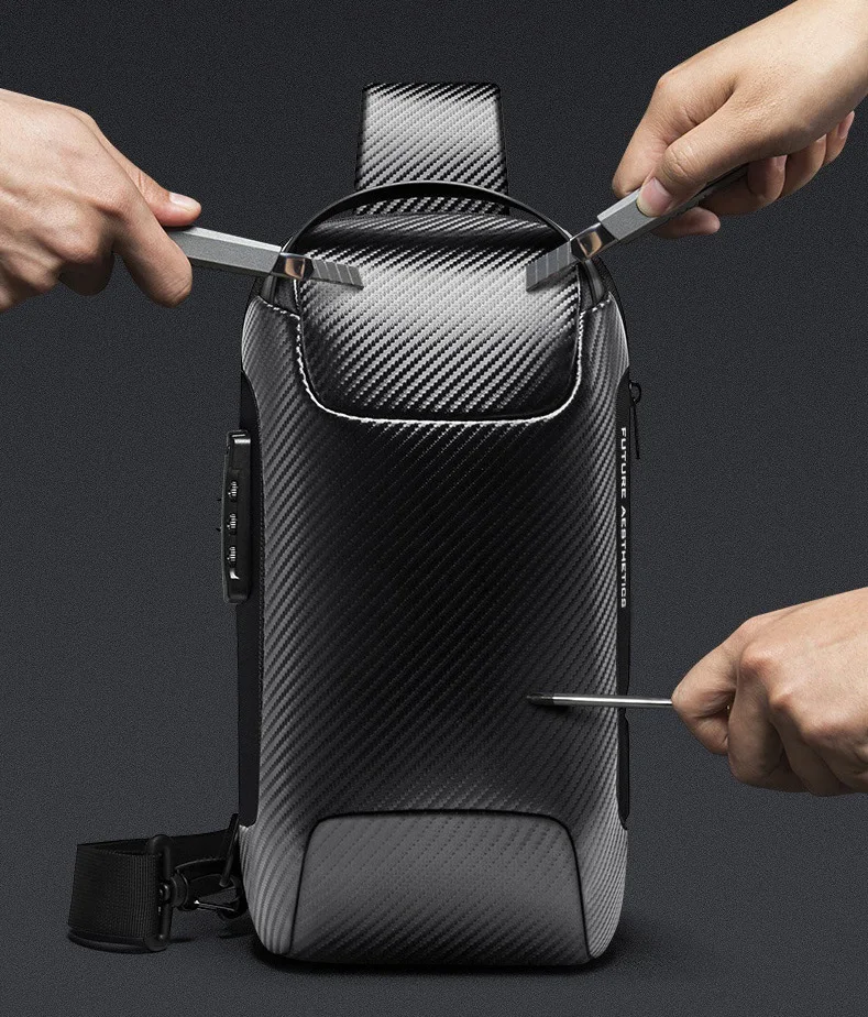 New Carbon Fiber Streamline AntiTheft Sling Bag