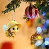 Cute Little Wasp Car Rear View Mirror Holder, Bee Car Hanging Ornament, A Gift for Bee Lovers, Automotive Interior Decorations 4