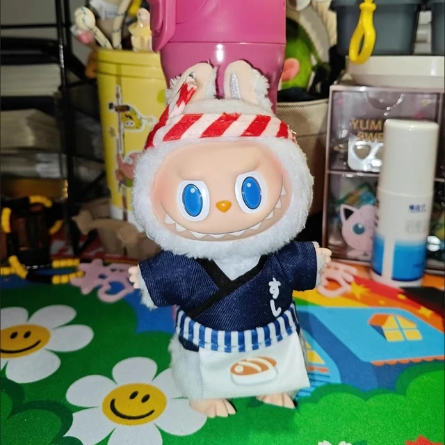 Labubu zimomo ラブブ17cm ぬいぐるみ Labubu ぬい服 着ぐるみ 2点