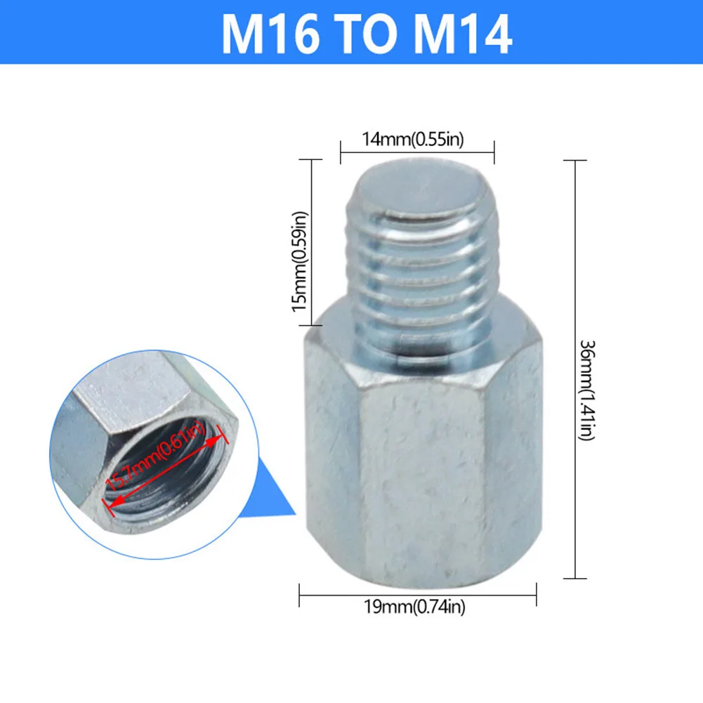 

For Angle Grinder Adapter M14 To M16 M16 To M14 Metal 5/8 -11to M14 6 Different Thread Brand New For Angle Grinder