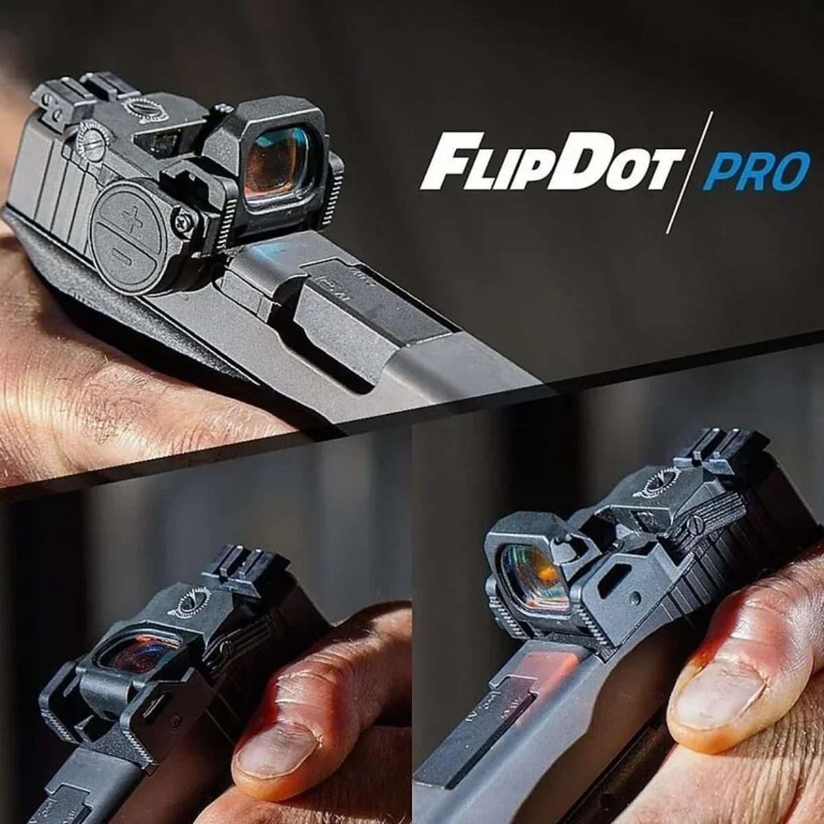 Red Dot Sight Rifle Scope Tactical VISM PRO Flip Up Red Dot Sight 20mm Rail Riflescope Collimator Sight RM Scope With GLOCK Rear Mount