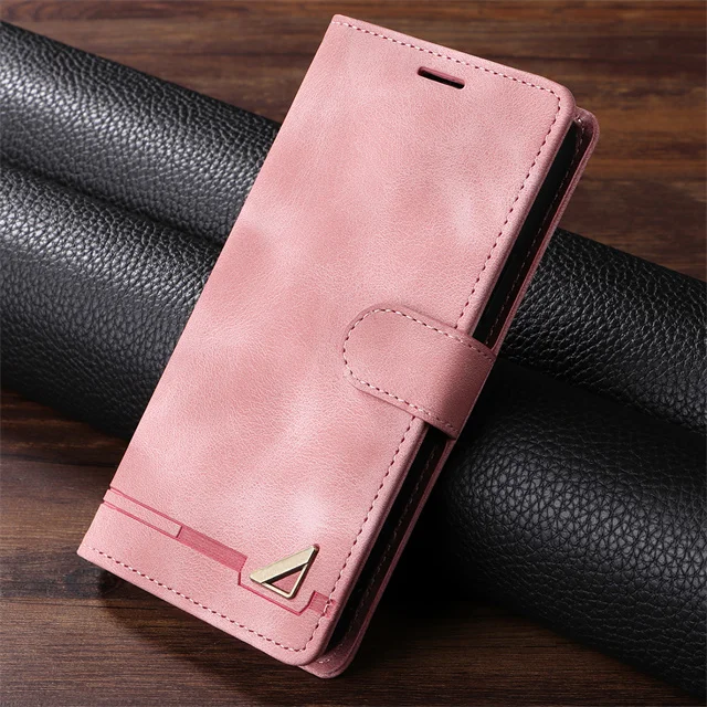 Premium Flip Leather Wallet Case with Card Slot – Elegant and Durable Cover