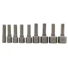 BIESUO 9pcs/set 5mm-13mm Hex Socket Sleeve Nozzles Magnetic Nut Driver Set Drill Bit Adapter Hex Power Tools 5