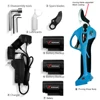 KOHAM 25.2V Electric Pruning Shears Progressive Function Branch Cutter Tree Pruner 40mm SK5 Scissors with 3 Batteries for Garden 5