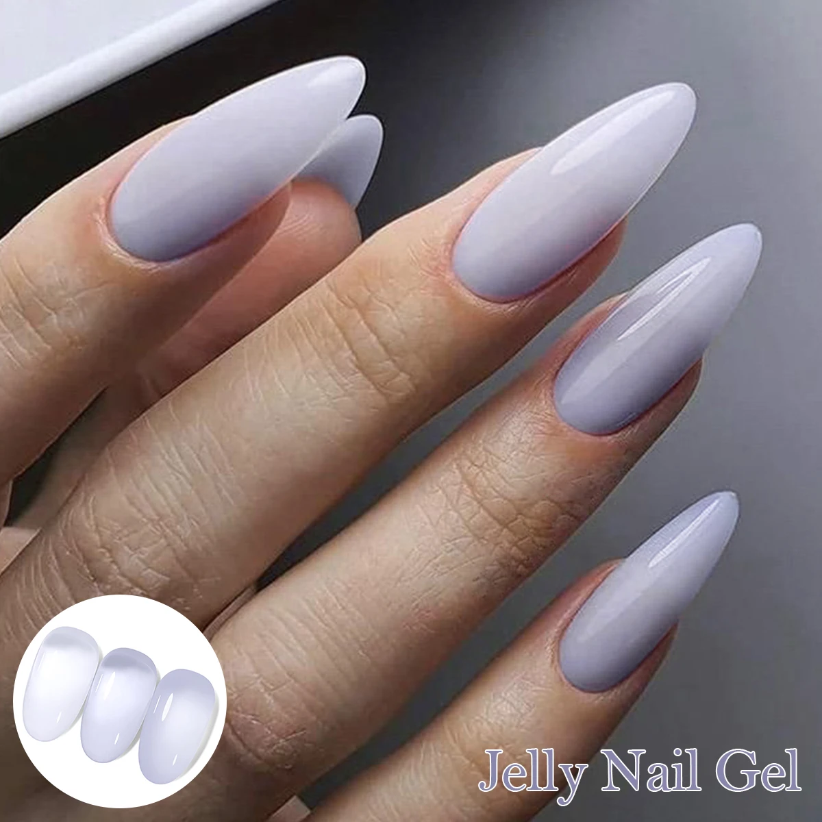 10 ml Milky White Jelly Nude Pink Gel Nagellack White Translucent Crystal Soak Off Gel Vernis Semi Permanent Need UV Light Cure – Detail 9