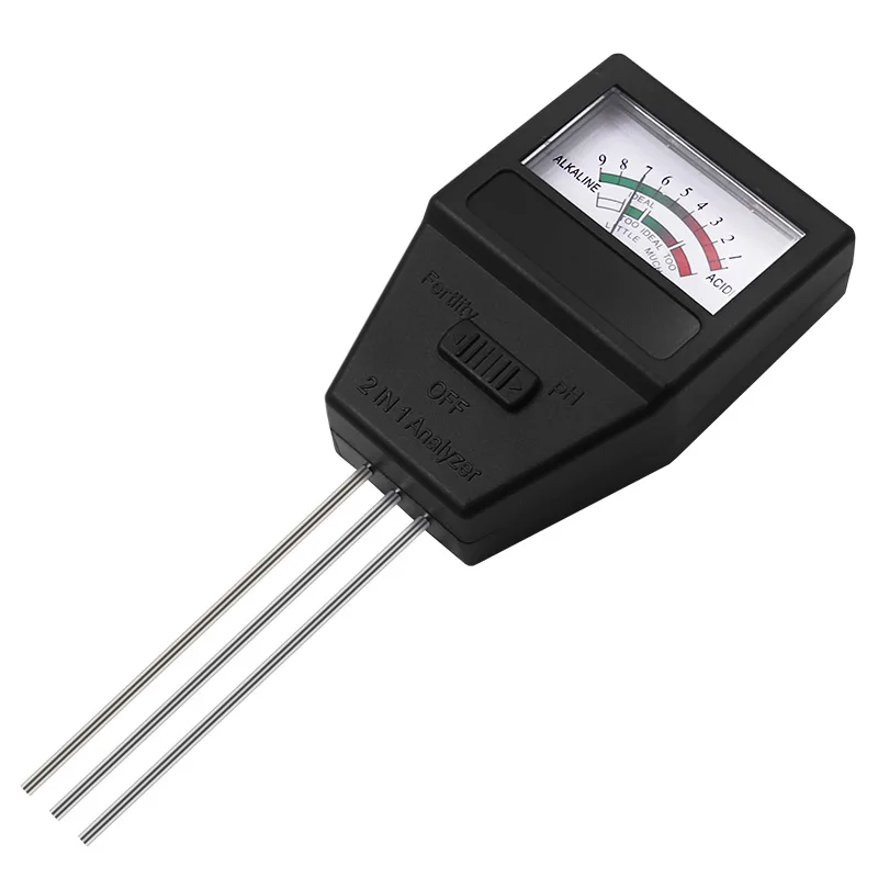 1 PC Soil Moisture Sensor Meter Plant Fertile pH Tester Monitor Fertility Acidity Alkali Test Soil Analyzer Gardening Detector 5