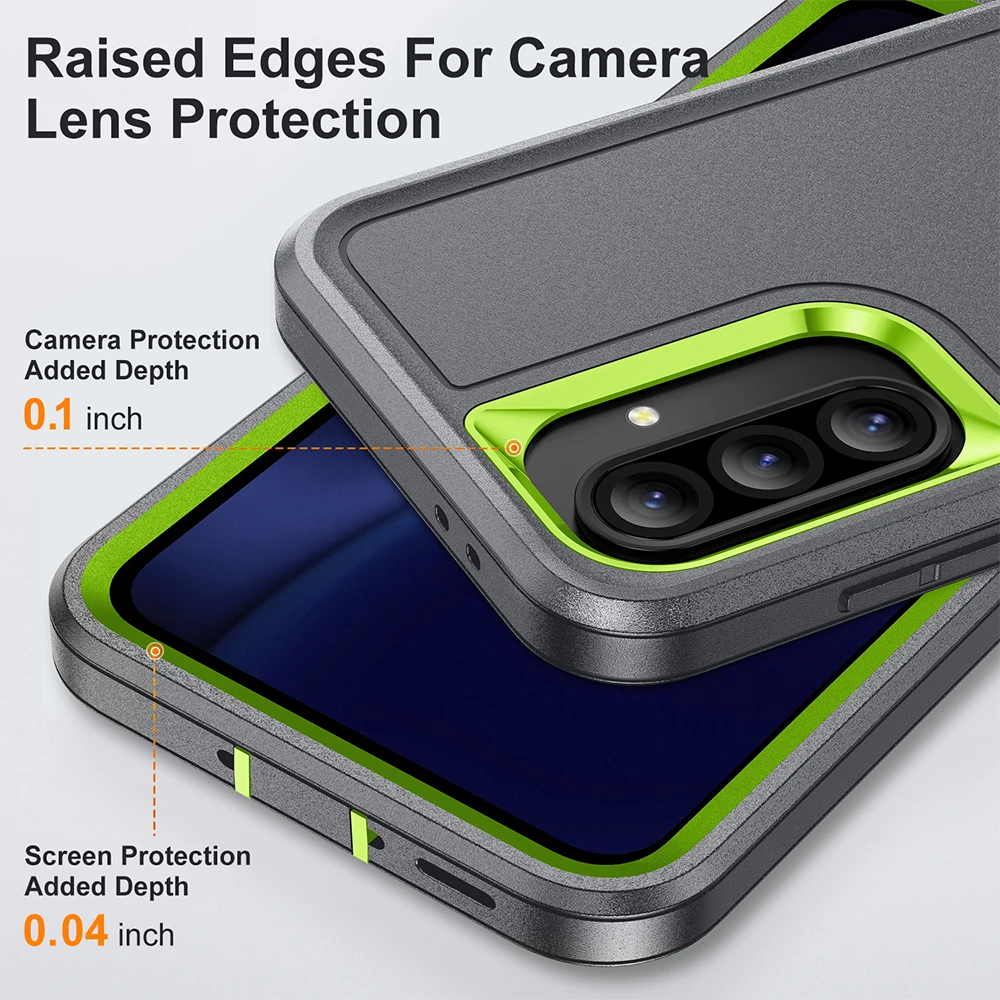 Enhanced Military Grade 3-in-1 Kickstand Defender Case with Ott-Box Cover