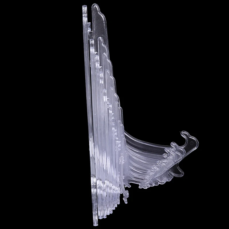 Plastic Clear Easels Plate Holders Display Stand Stander Picture Frame Photo Tools 10Pcs/5PCS