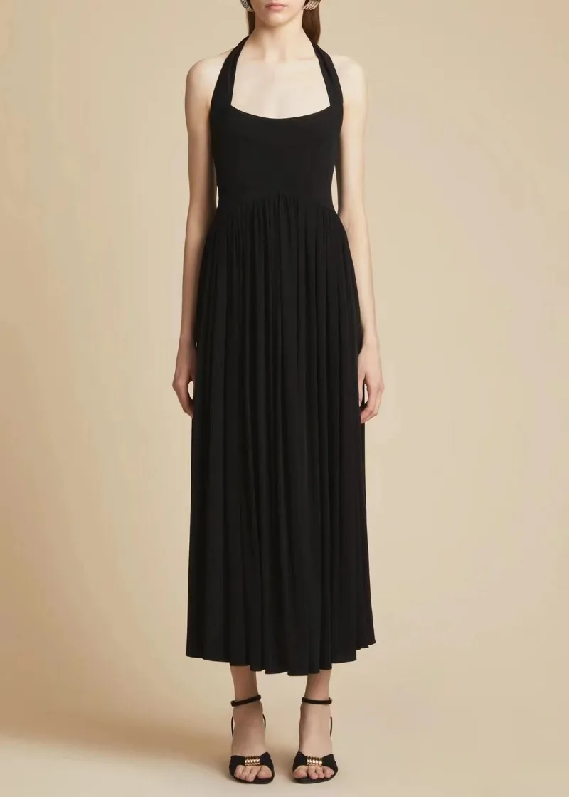 

Early Autumn Black Panel Dress White Dress