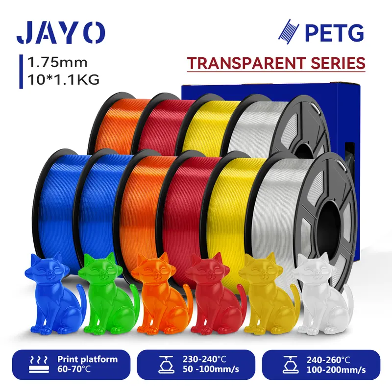 JAYO 3D Printer PLA/PLA Meta/PETG/PLA PLUS/PLA Matte Filament 1.75mm 9/10 Rolls 3D Printing Materials for 3D Printer&3D Pen - Image 39