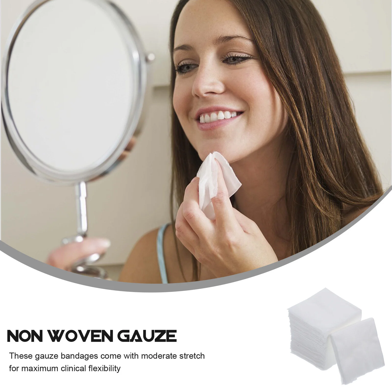 Gauze Pads Non Woven Cotton Wound Care Sterile Supplies Makeup Wipes Bandage Aid First 4X4 Sponge Medical Sponges Pad Face Swabs 2