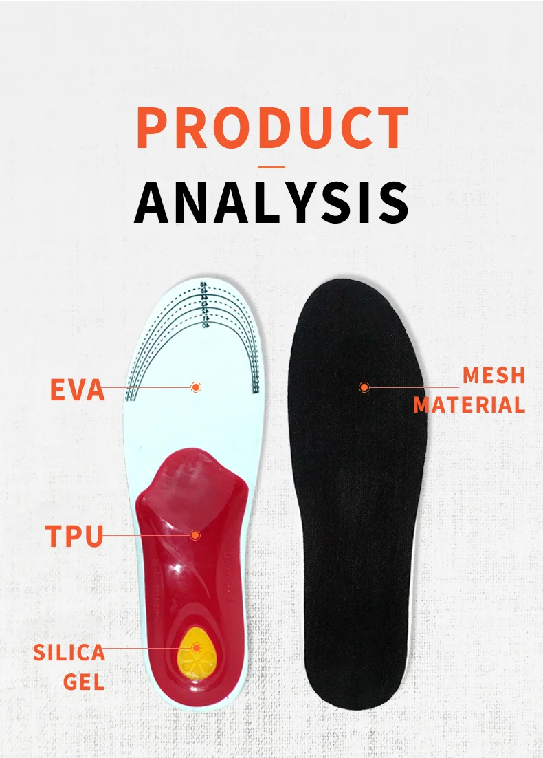 Flat Foot Orthopedic Insoles For Shoes Soles Inserts 3D Arch Support Corrector Men Shoe Pad Eva Sports Insoles Women