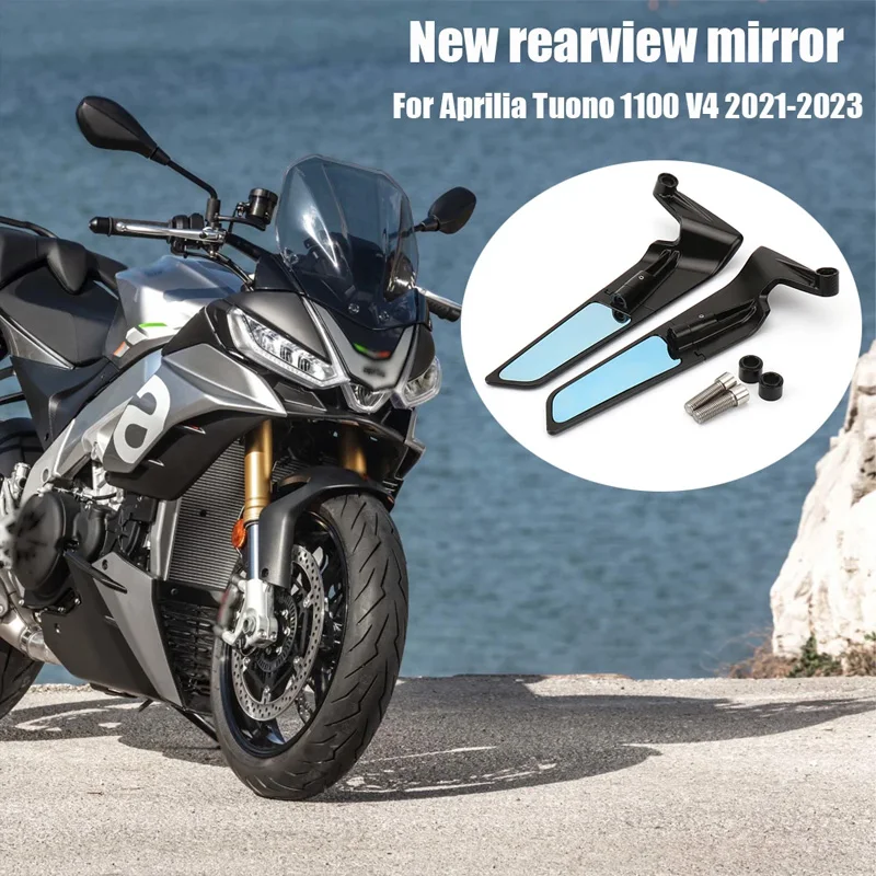 

for Aprilia Tuono 1100 V4 2021 2022 2023 Factory 2019-2023 Motorcycle Wind Wing Adjustable Rotating Rearview Mirror