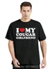 Funny I Love My Older Girlfriend Men's Clothing Summer Cotton Tshirt My Hot Cougar GF Oversized T-shirt Fashion Fitness T Shirt