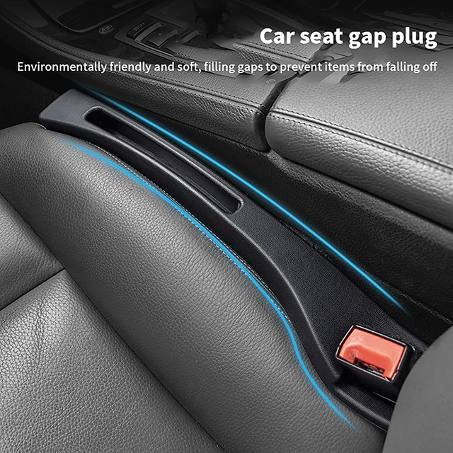 2pcs Car Seat Gap Filler, Universal Car Seat Gap Plug To Fill The Gap  Between Seat And Console Stop Things Dropping Blocker