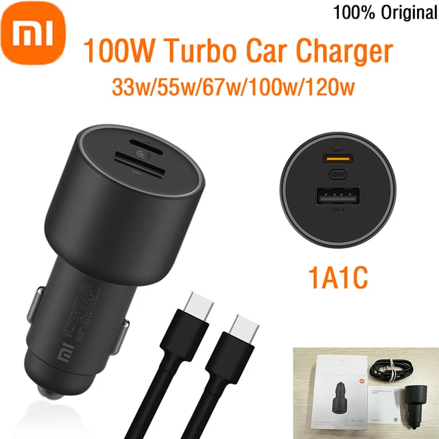 Xiaomi 100W KFZ USB-C Ladegerät mit 2 Ports - WATT the