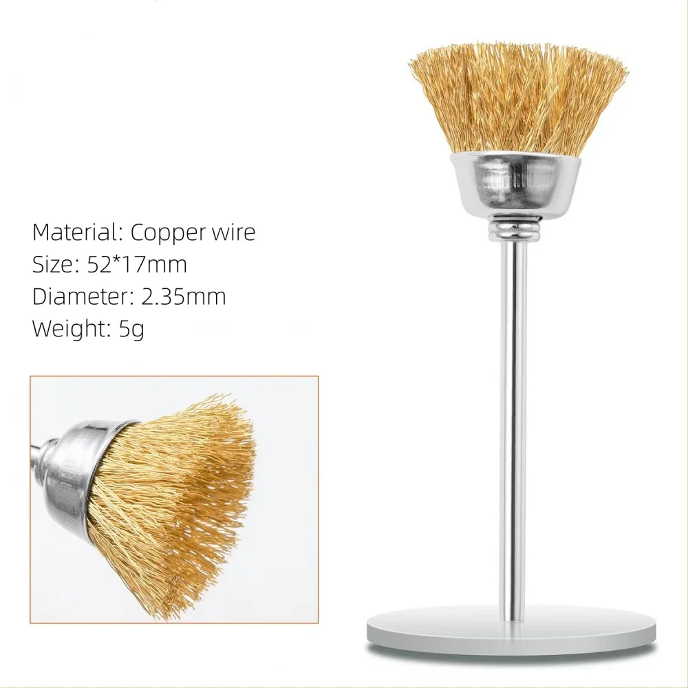 1 шт., щетка для чистки ногтей, портативные электрические маникюрные дрели, медная проволока, дрель, щетка, очиститель, аксессуары для дизайна ногтей «сделай сам»