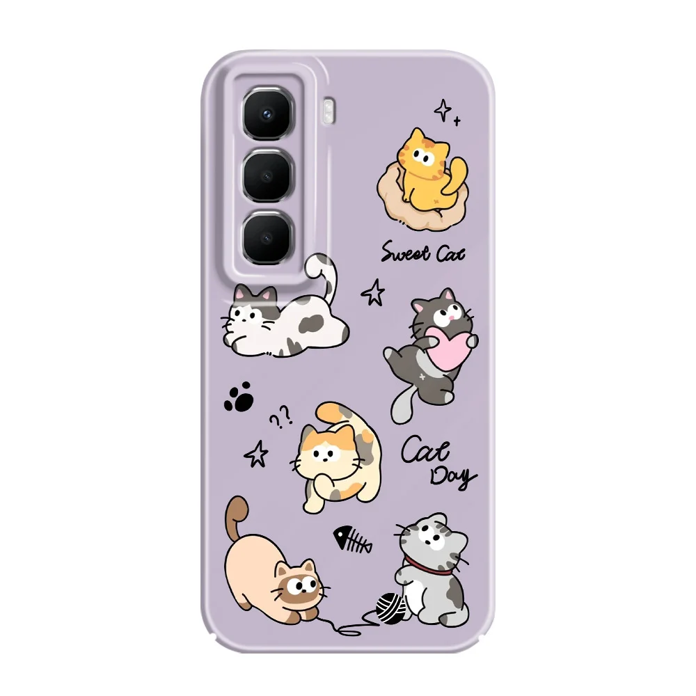 Happy Cat Phone Case - Stylish Protective Hard Cover with Film