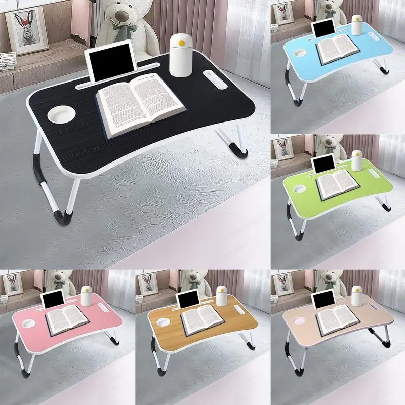 

Laptop Bed Table Non-Slip Folding Lap Standing Desk Notebook Stand Reading Holder Laptop Holder For Bed Couch Sofa Floor Writing