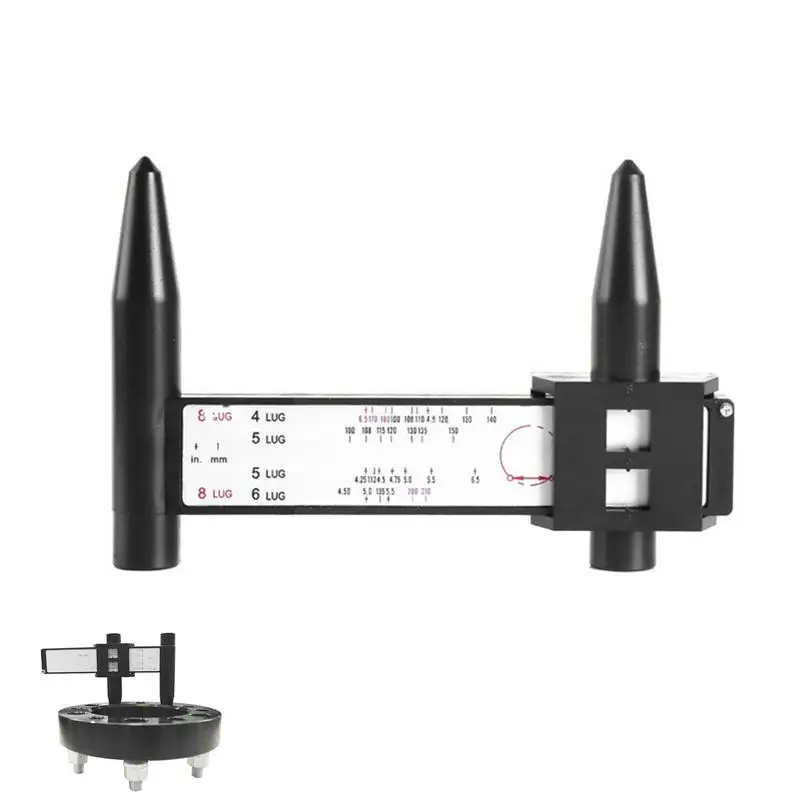

Wheel PCDs Gauge 8 Holes Lug Bolt Pattern Gauge Wheel Rim Gauge For Car Wheel Rim Bolt Pattern Sliding Measuring Gauge Tool PCDs