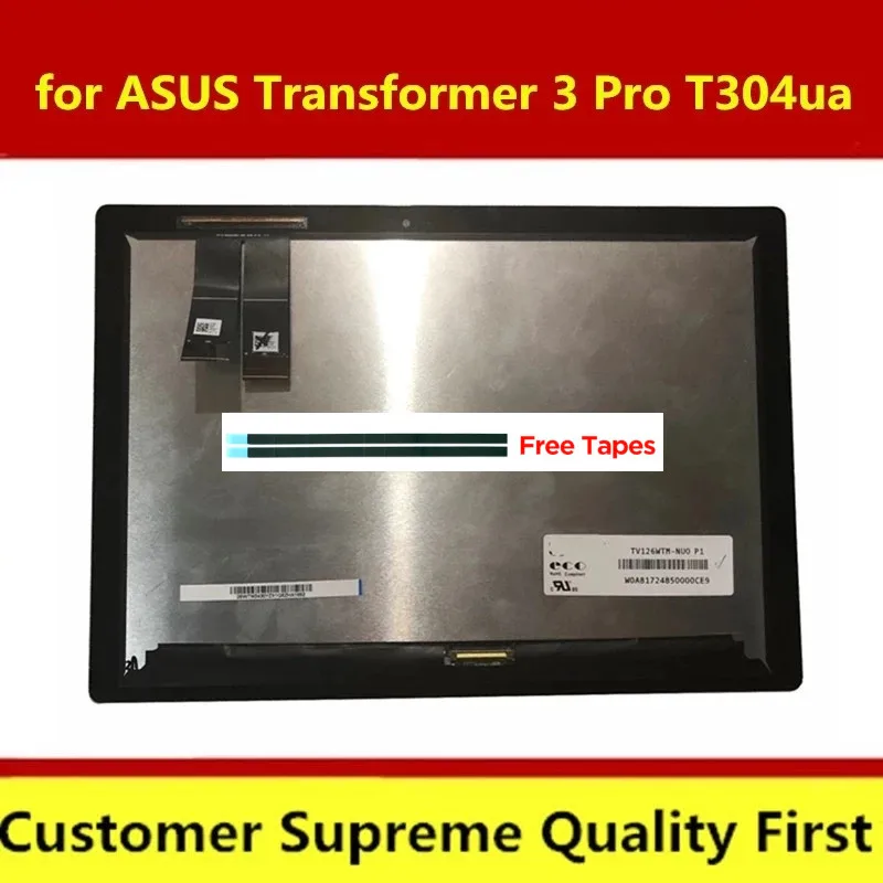 Дигитайзер для ASUS Transformer 3 Pro T304 T304UA светодиодное Стекло в сборе сенсорный ЖК-экран