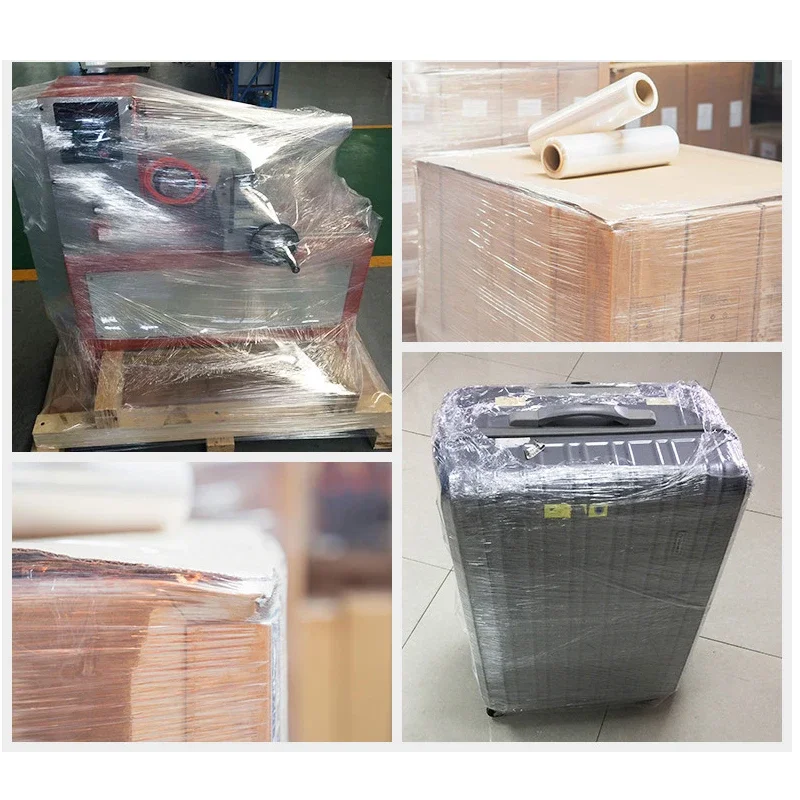 50cm PE Wrapping Film White Industrial Cling Film Logistics Dustproof Transportation Packaging Stretch Film Plastic Packaging 6