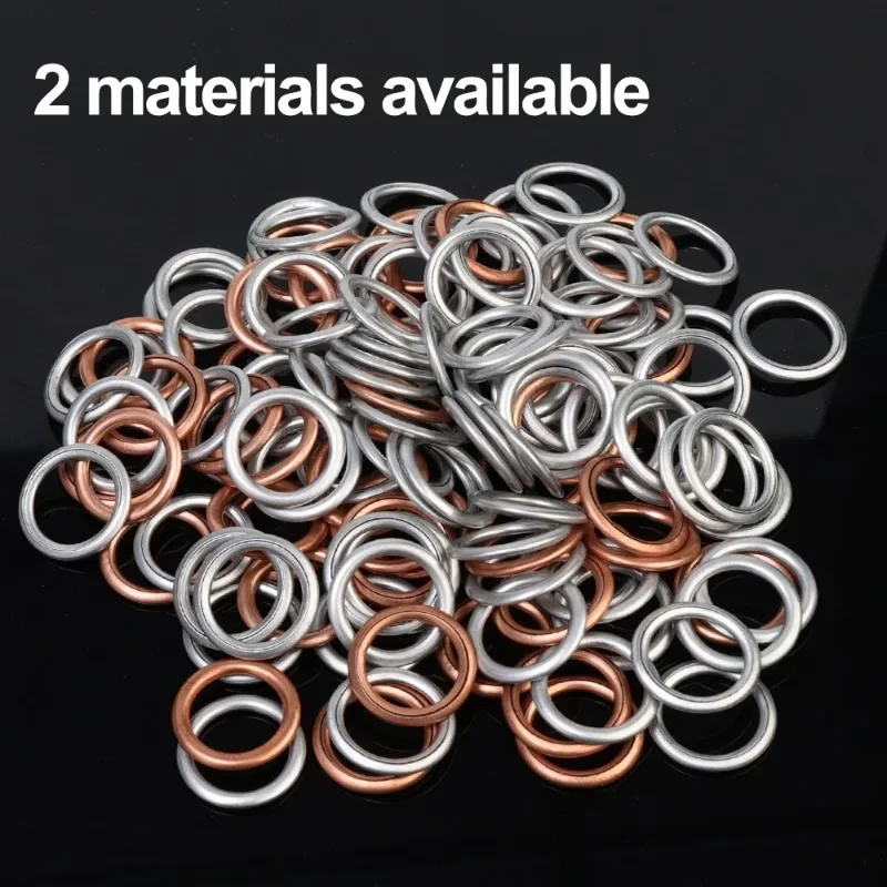 Oil Drain Plug Gasket Car Aluminum Copper Replaceable Accessories for Volkswagen Audi