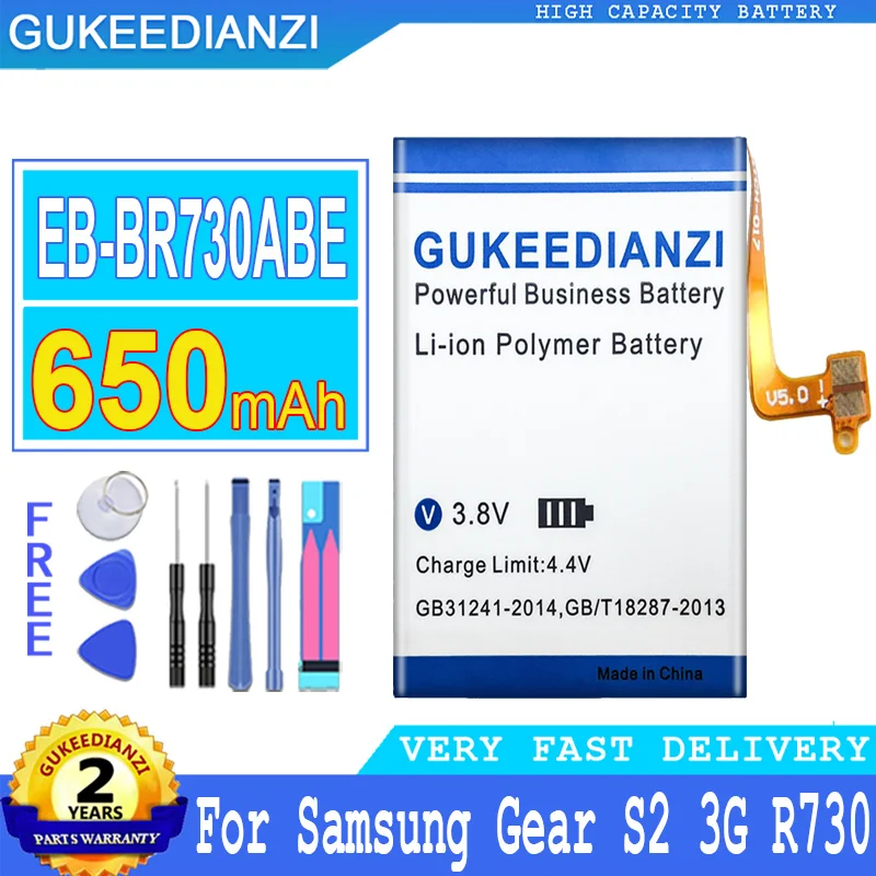 Bateria 650Mah Batteria Ad Alta Capacità Eb-Br730Abe Per Samsung Gear Sport Sm-R600 S2 3G R730 Sm-R730A R730V Sm-R730S Sm-R
