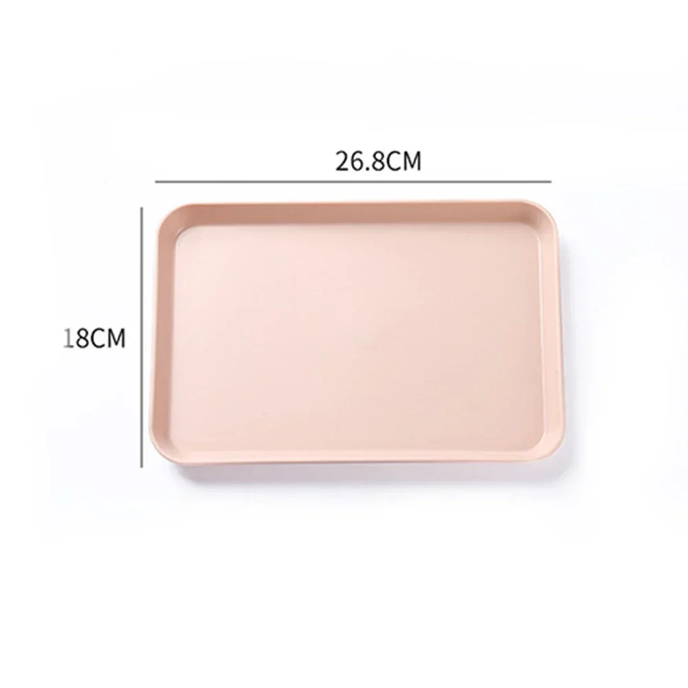 1Pc Rectangular Serving Tray Anti Slip Scratch Resistant Smooth Tray Plate Food Plate For Kitchen Home Decoration Accessories 5