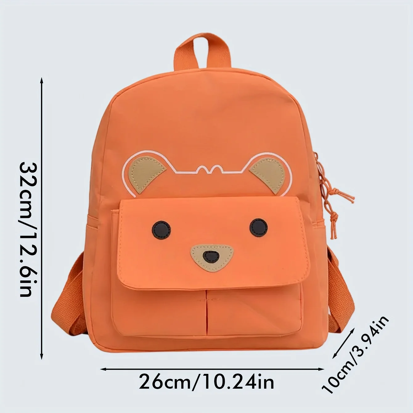 Adorable Bear-Inspired Backpack with Personalized Embroidery and Spacious Interior for Autumn Adventures and Everyday Use