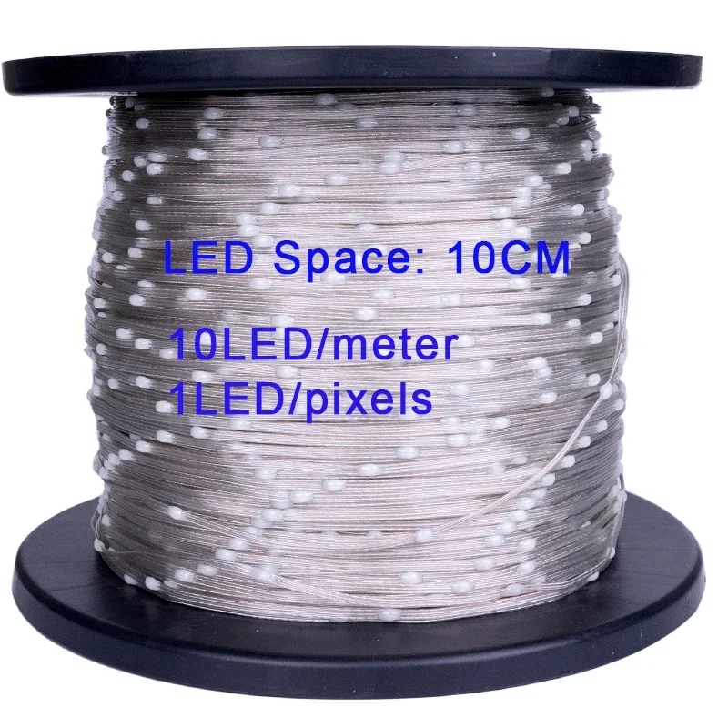 thumbnail image 1 of Green Black Wire Full Dream Color LED Strip String Fairy Lights WS2811 RGBIC Addressable Individually 5V Decorate Christmas tree, 1 of 5