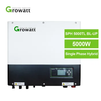 Low Price Growatt Sph 5000Tl Bl Up 5Kw Hybrid 2 Mppts Solar Inverter With Mppt Charge Controller