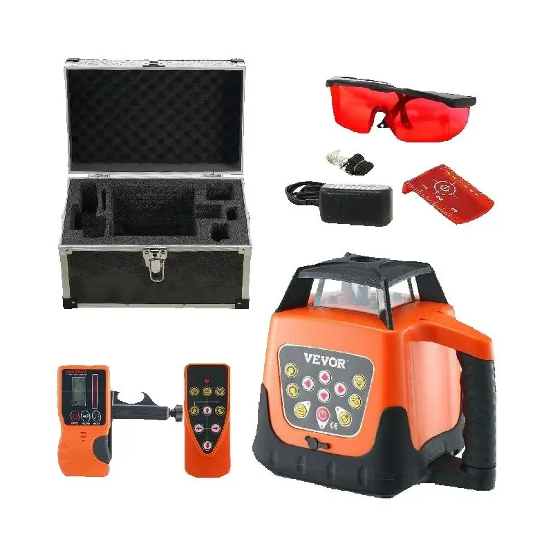 Waterproof Red Cross Line Laser Level with 360 Degree Rotation