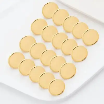 20Pcs 전기 도금 디스크 바인더 링 밝은 색상의 유연한 플라스틱 바인더 디스크 루스 리프 메모 파일링 플래너 바인딩용